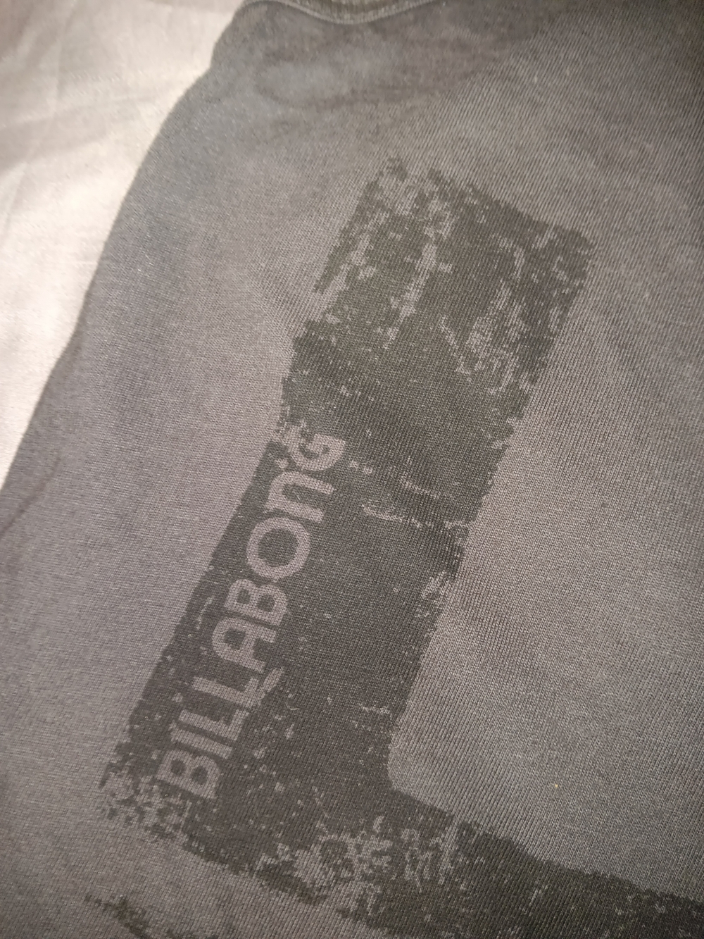 Billabong Gray Tank Top with 'LOVE' Peace Graphic and Sequin Straps - Picture 4 of 4